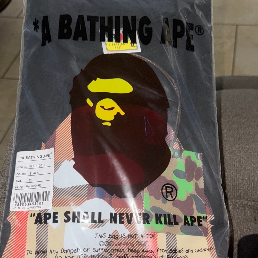 A Bathing Ape Black Short Sleeve Tee
